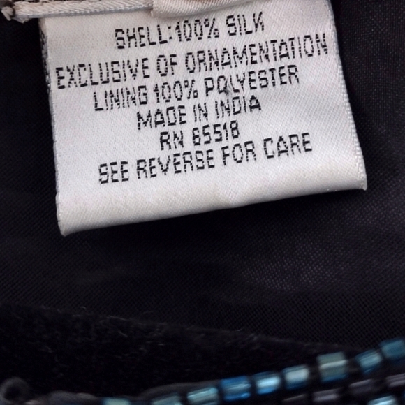 Vintage Stenay Silk Hand-Beaded Jacket S Opulent 80s Holiday Formal Glam - Picture 10 of 11